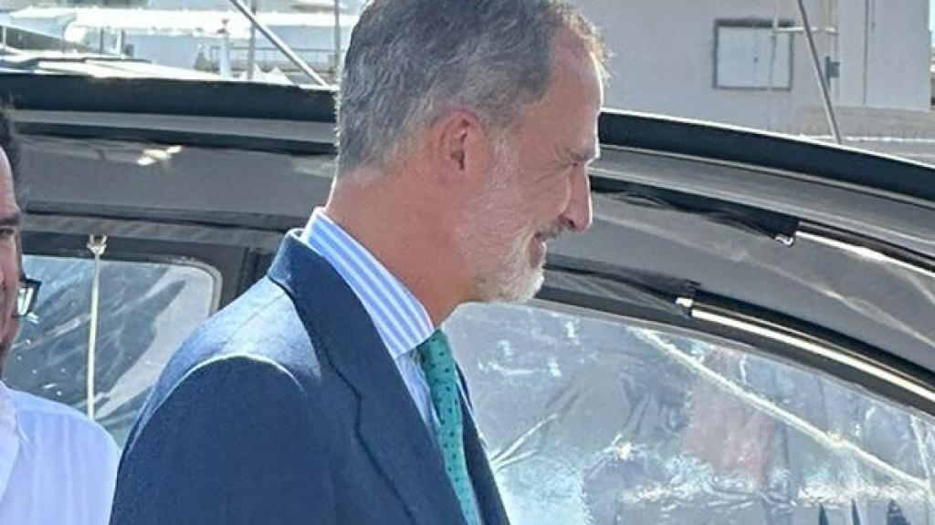 Felipe VI, a bordo de un Hanse.