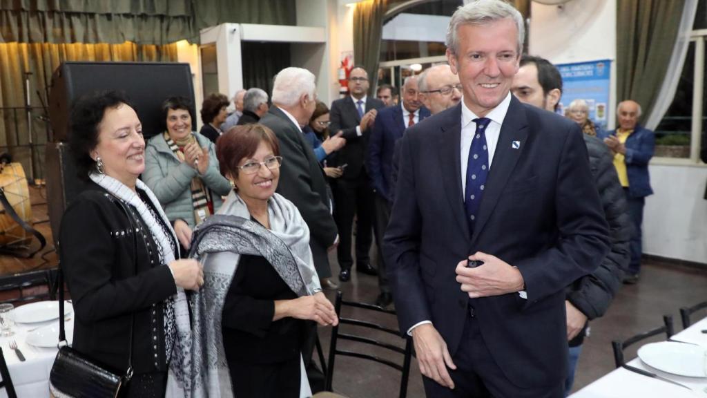 Alfonso Rueda durante su viaje a Buenos Aires, Argentina.