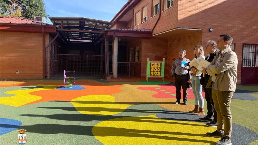 La visita a uno de los colegios