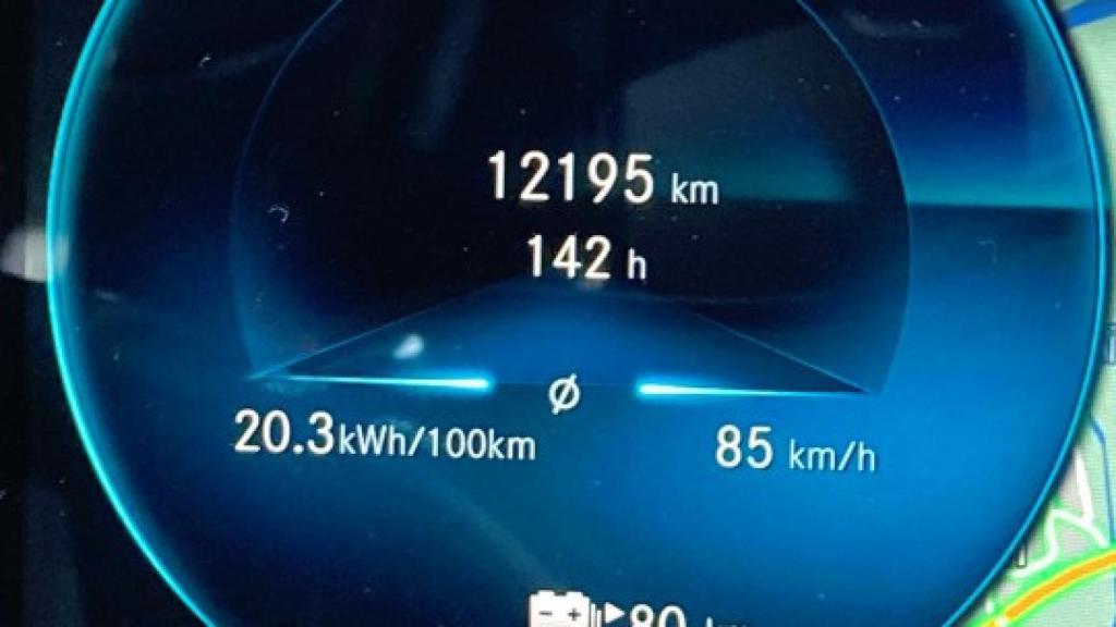 Imagen del cuadro de instrumentos marcando la distancia total recorrida.