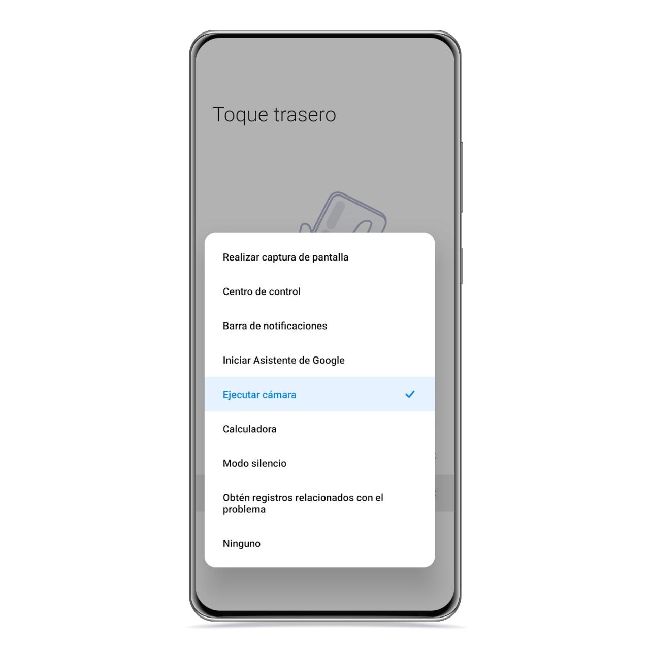 Opciones de toque trasero en Xiaomi