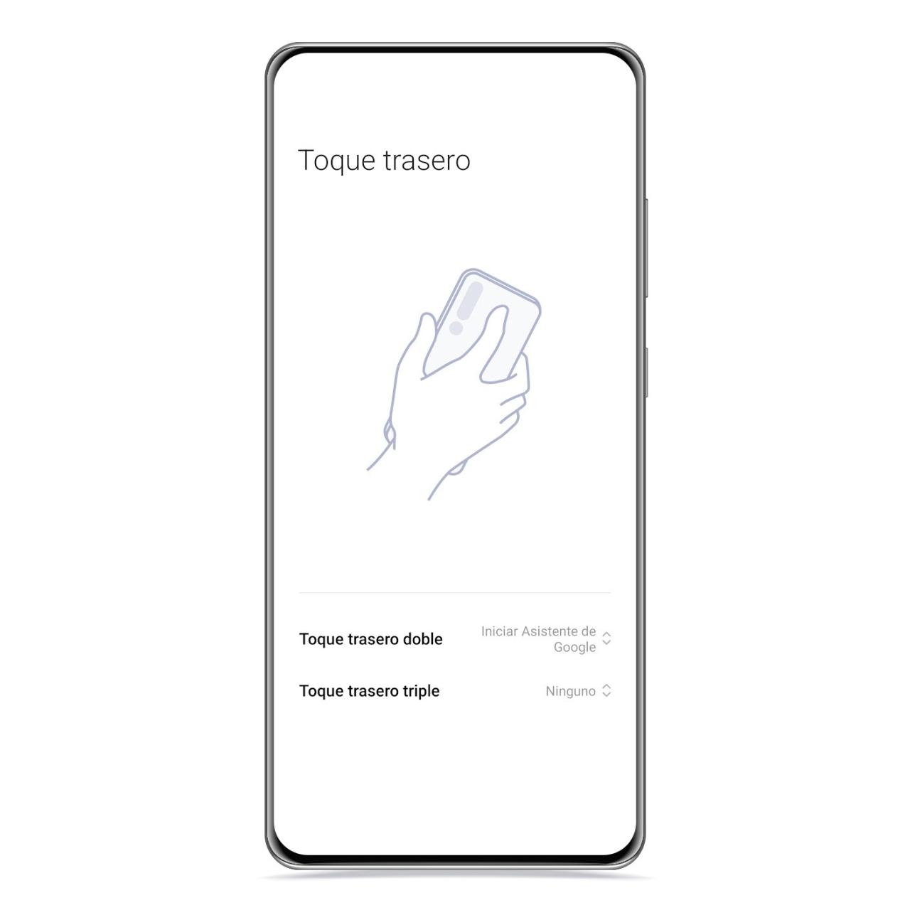 Toque trasero en Xiaomi