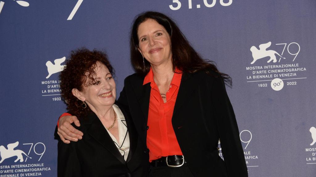 Nan Goldin y Laura Poitras en la Bienal de Venecia.