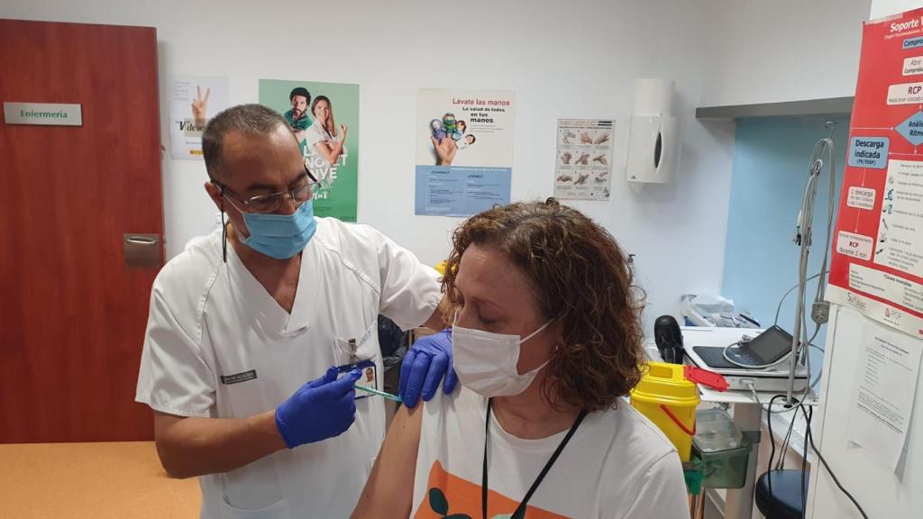 Vacunación en Hospital Provincial de Castellón.