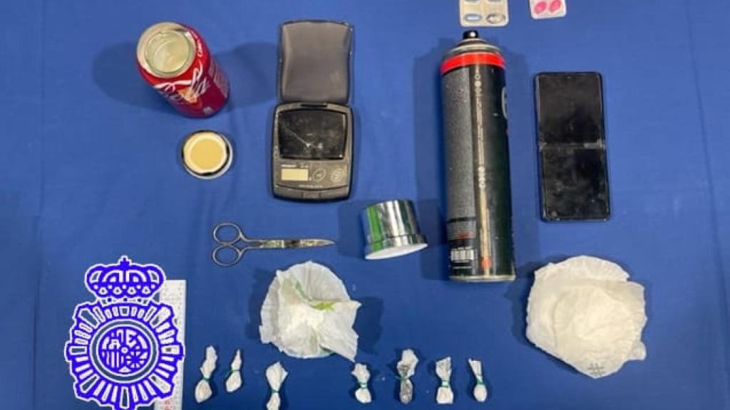 Material intervenido en un bar de Villa del Prado, en Valladolid