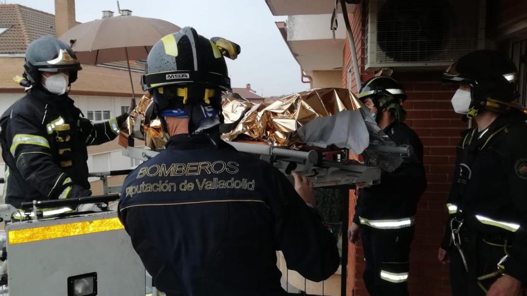 Rescate a una anciana de 93 años en Cigales