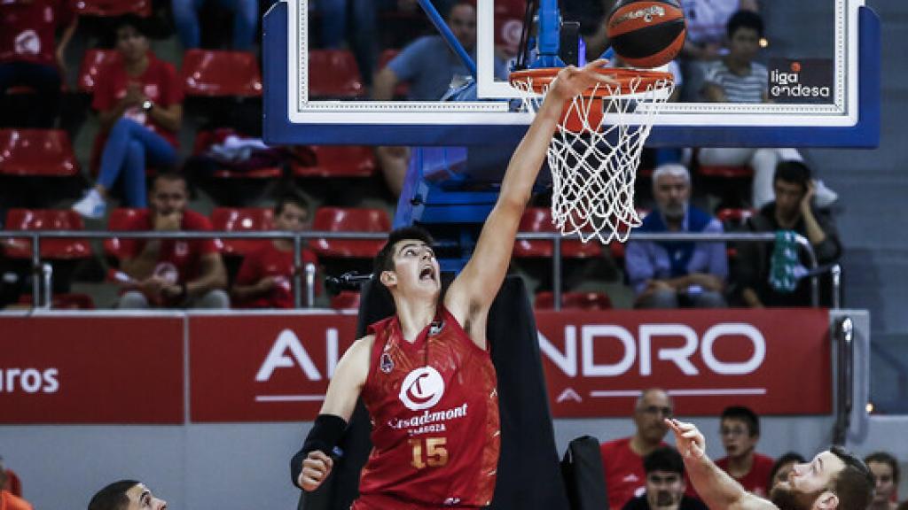 Aday Mara, en su debut en la Liga Endesa.