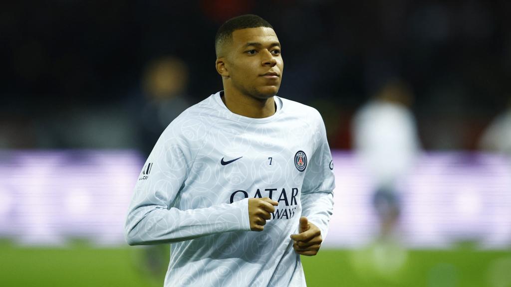 Mbapé, antes de enfrentarse al Olympique de Marsella.