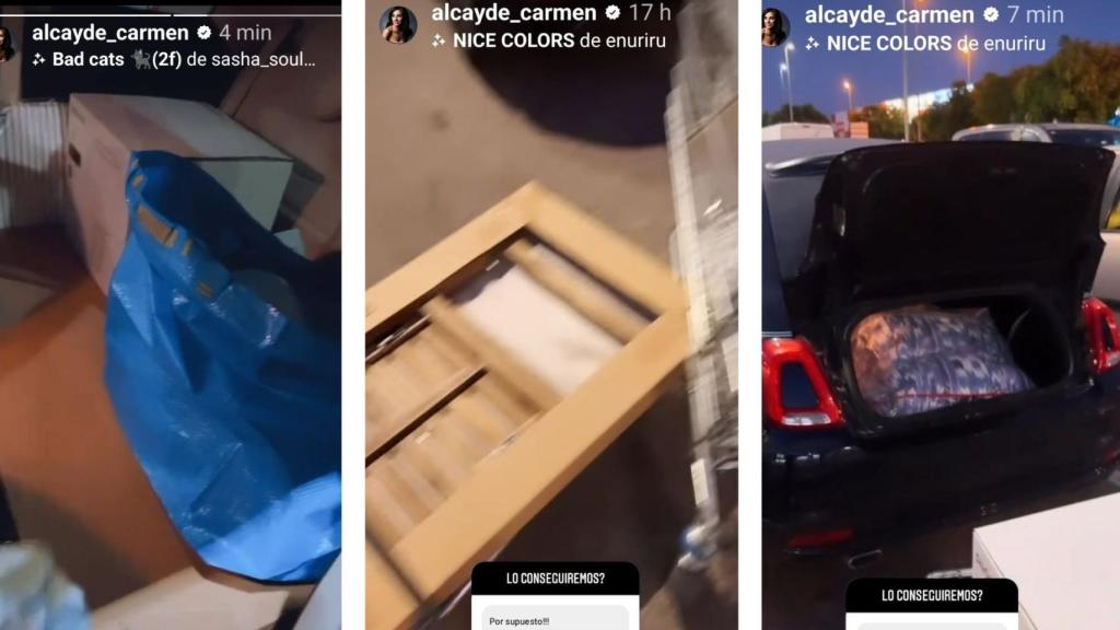 Las compras de Carmen Alcayde para su nuevo hogar.