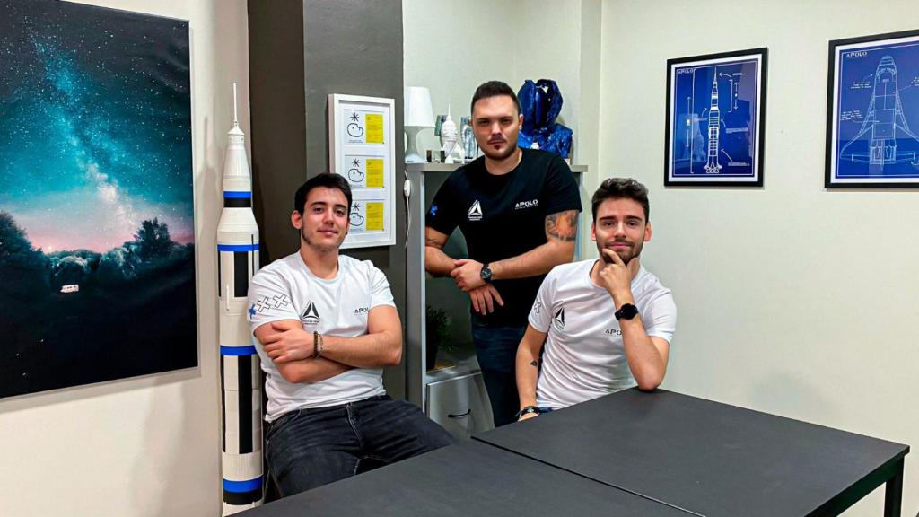 John, Omar y Francisco Javier, miembros de Apolo Estudio Creativo