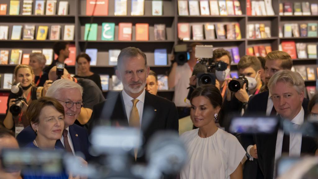 Los Reyes, en la inauguración de la Feria del Libro de Fráncfort. Fotos: SpainFrankfurt 2022