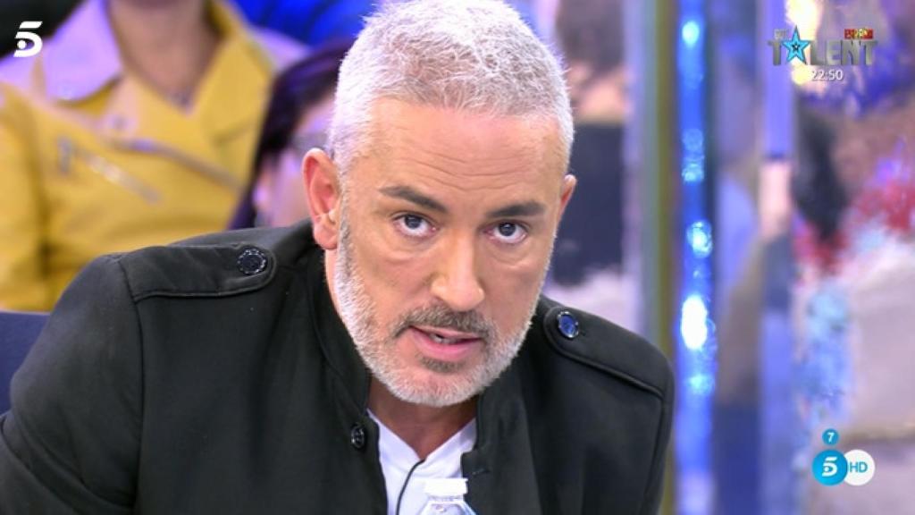 Kiko Hernández se confiesa en 'Sálvame': Me siento muy inseguro. Me veo fatal en pantalla y lo paso mal
