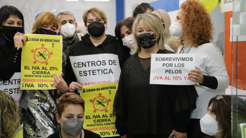 Imagen de archivo de una concentración de los profesionales de la imagen