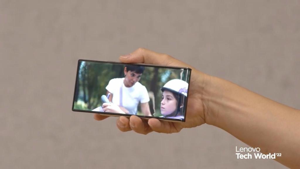 Móvil enrollable de Lenovo