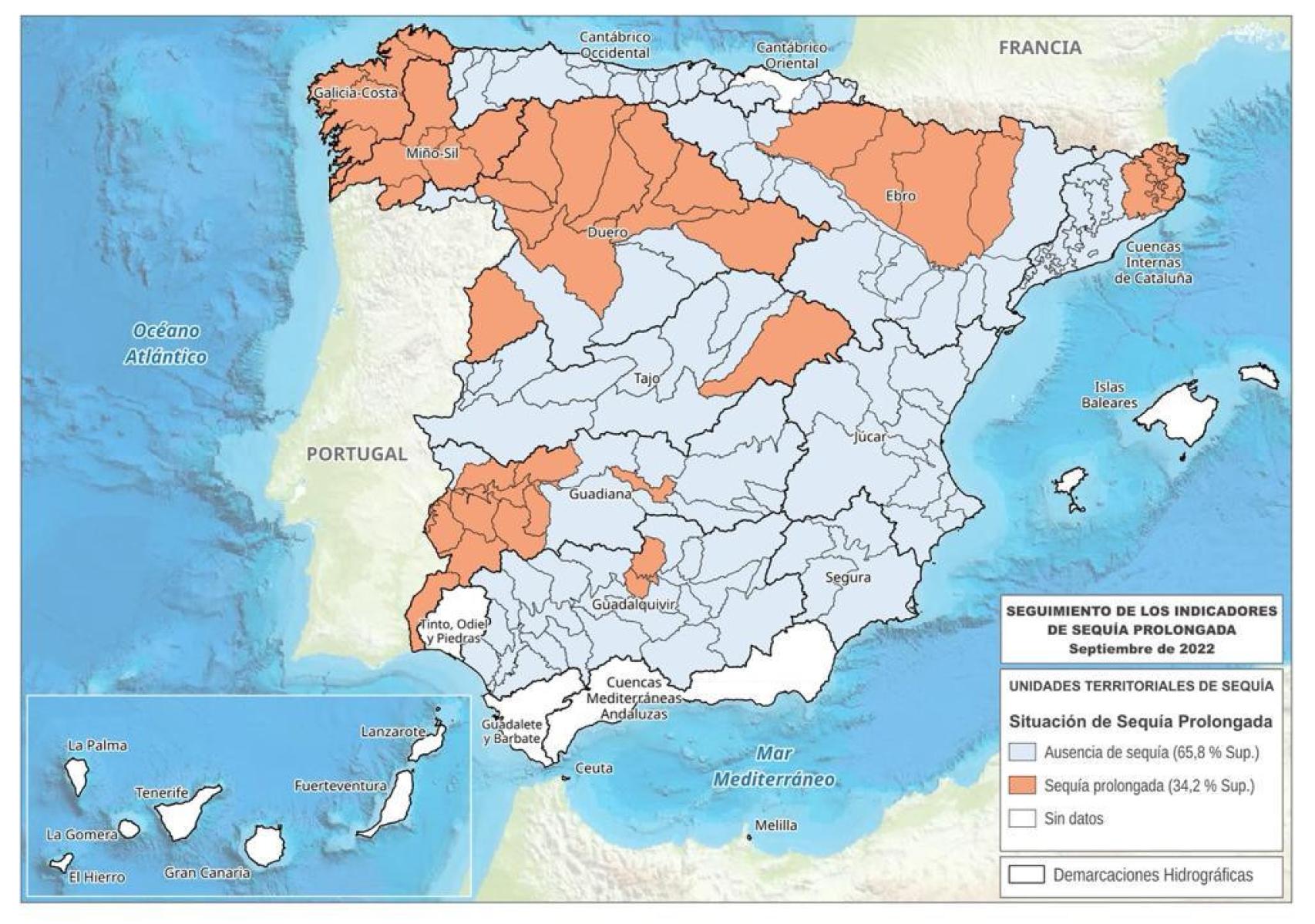 Seguimiento de los indicadores de sequía prolongada.