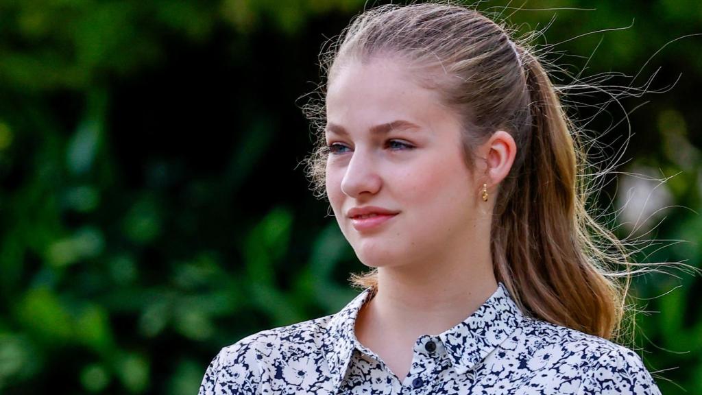 La princesa de Asturias durante unos actos con motivo de los Premios Princesa de Girona.