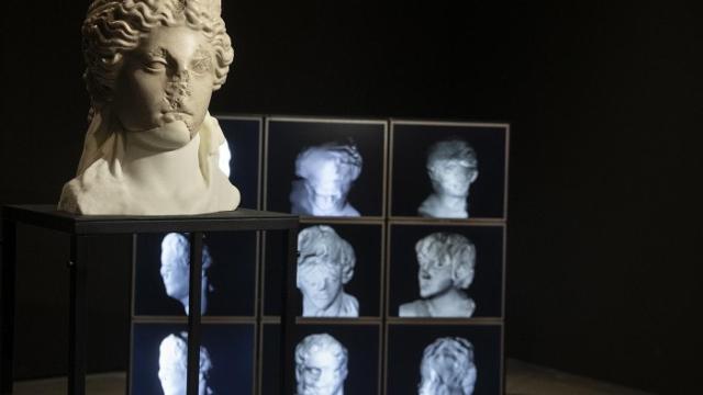 'Content-Aware Studies', de Egor Kraft, que puede verse en la exposición de la Fundación Telefónica. Foto: Telefónica