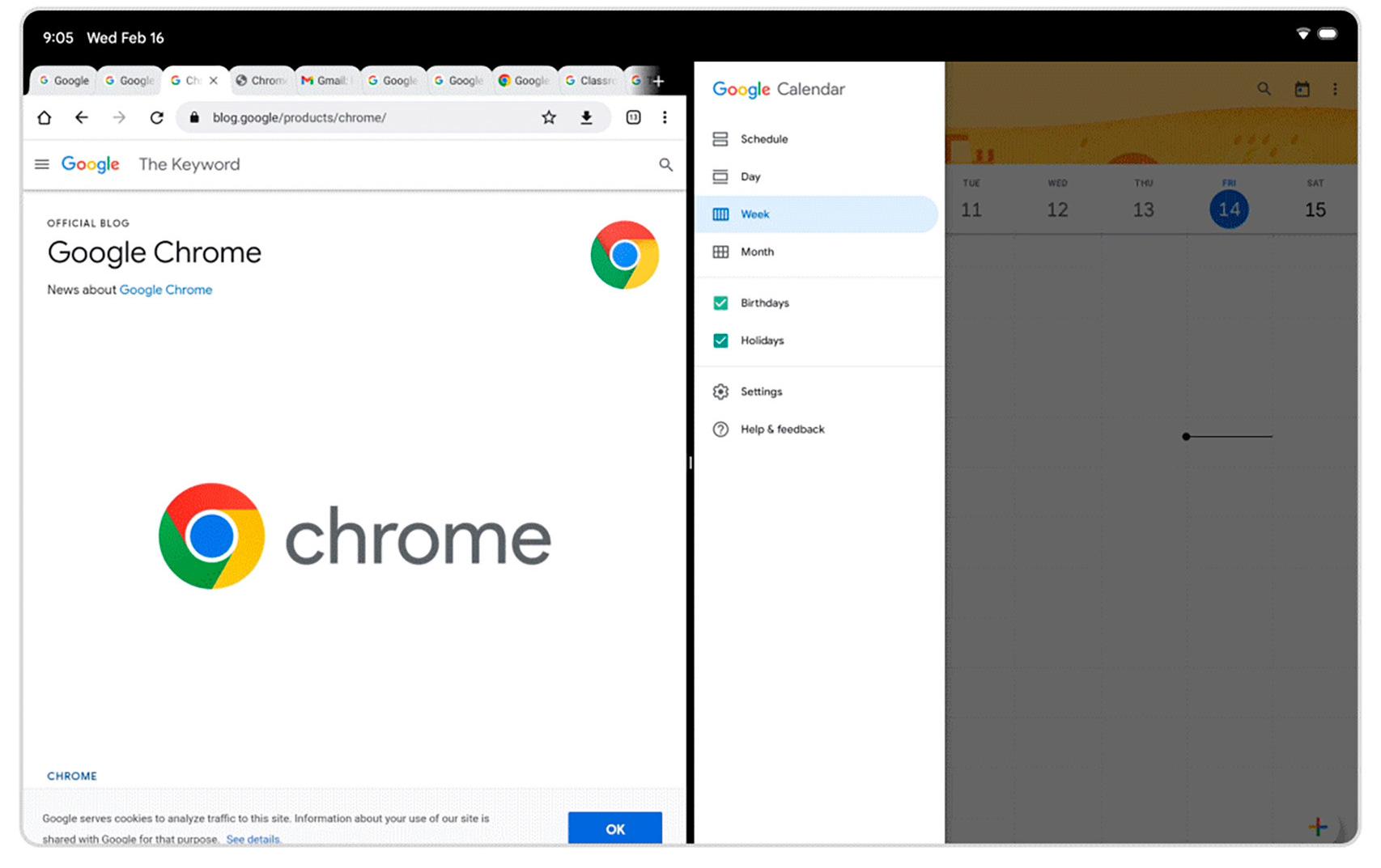 Vista lateral a lateral con nuevo gesto