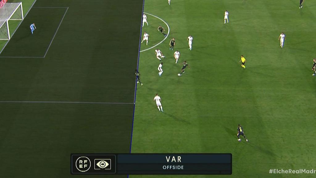 Gol anulado al Real Madrid por el VAR