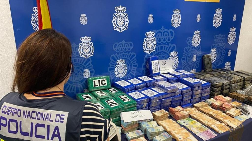 Imagen de la droga intervenida en la la operación 'Papito'.