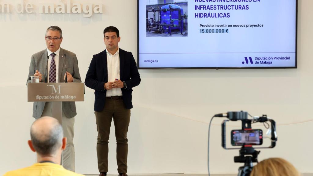 Francisco Salado, presidente de la Diputación de Málaga, esta mañana.