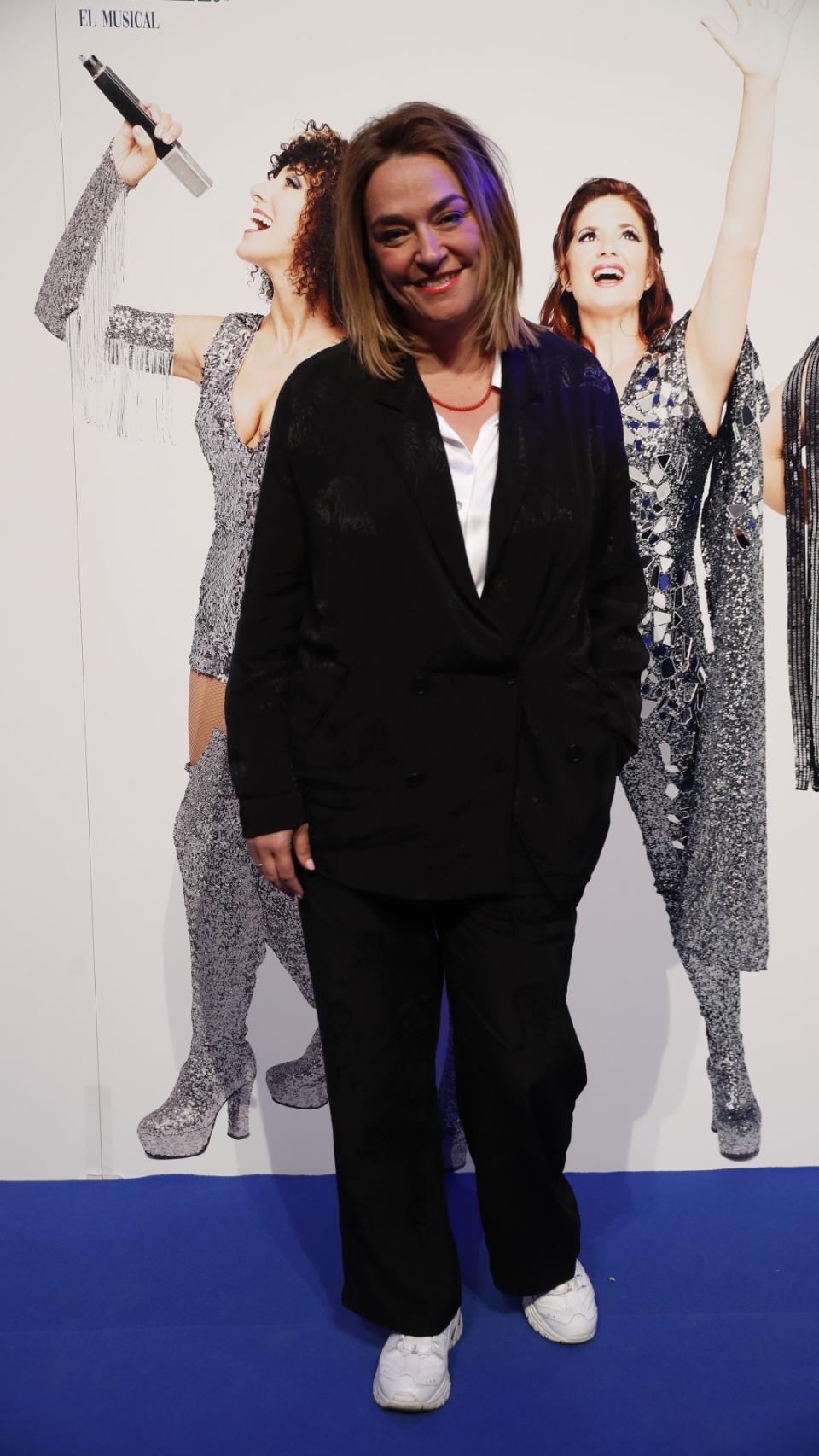 Toñi Moreno en el estreno del musical 'Mamma mia!' en Madrid.