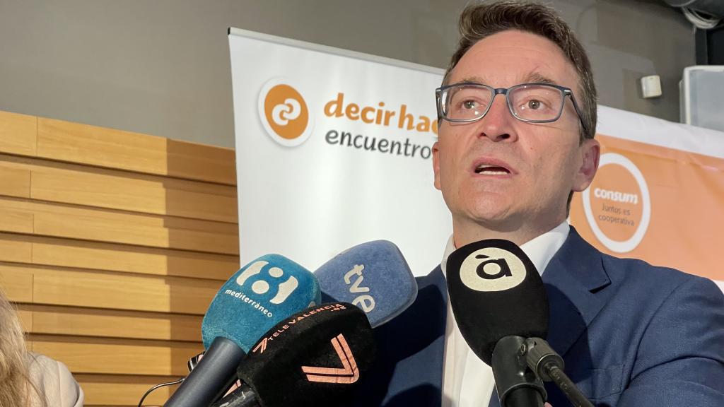 Felipe Medina, de ASEDAS, este jueves en Valencia.