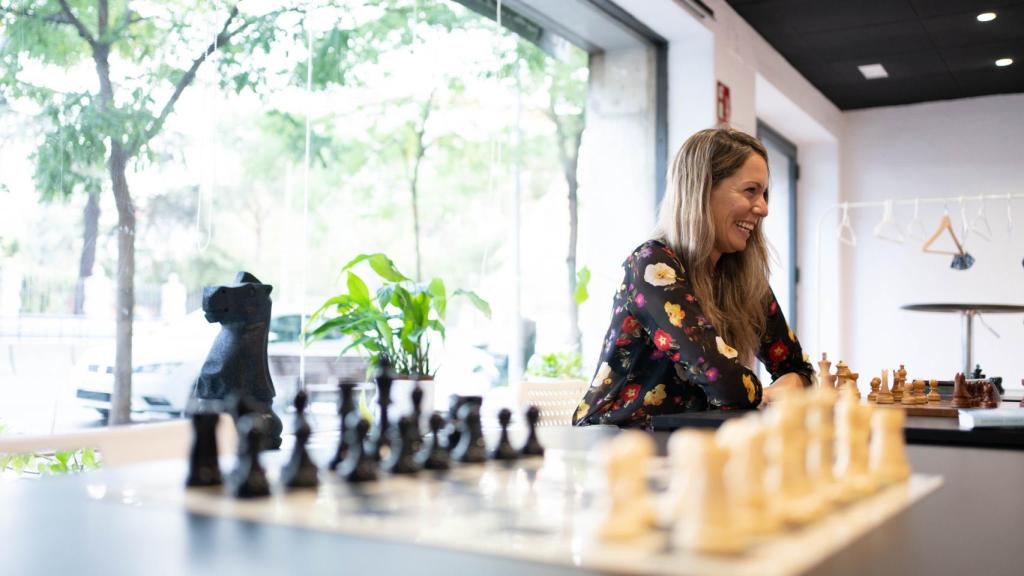 María Rodrigo durante la entrevista.