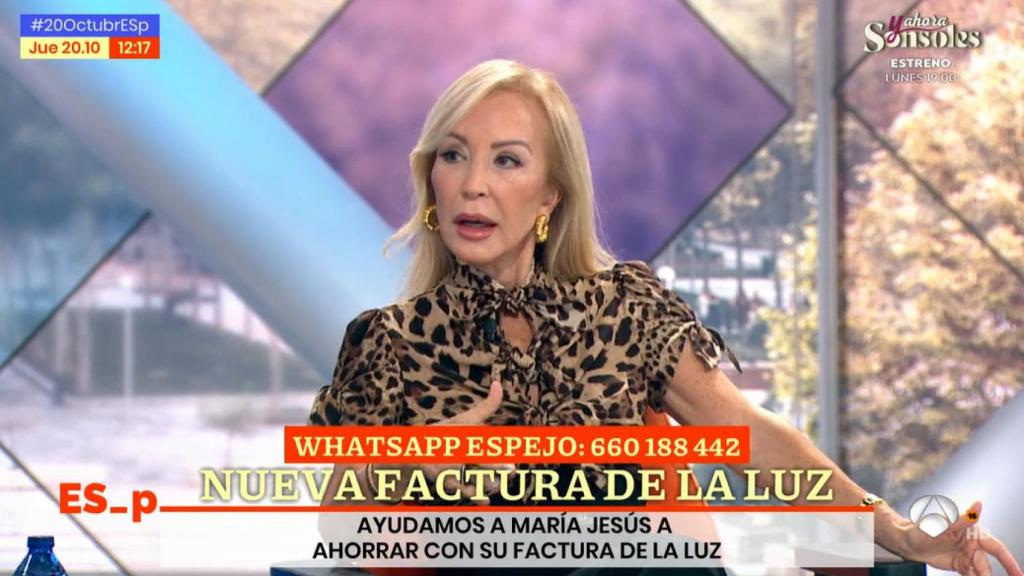 Carmen Lomana, en 'Espejo Público': Personas normales pagamos las subvenciones a los desfavorecidos