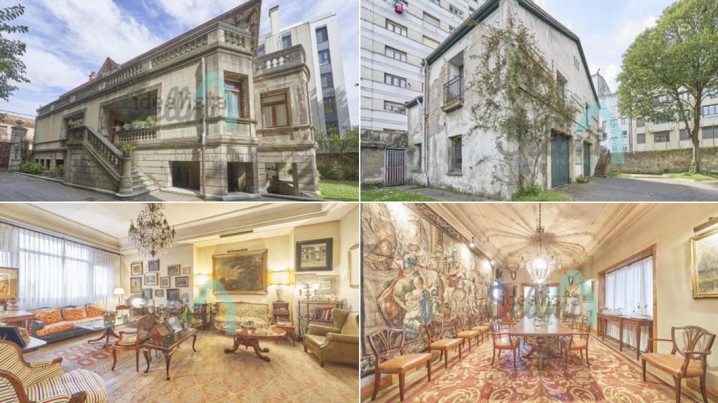 Áreas externas y comunes del palacete Masaveu.