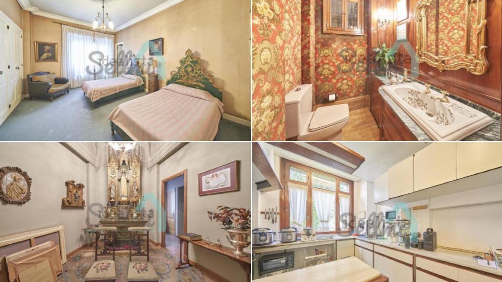 En la decoración predominan los elementos antiguos y colores tierra.