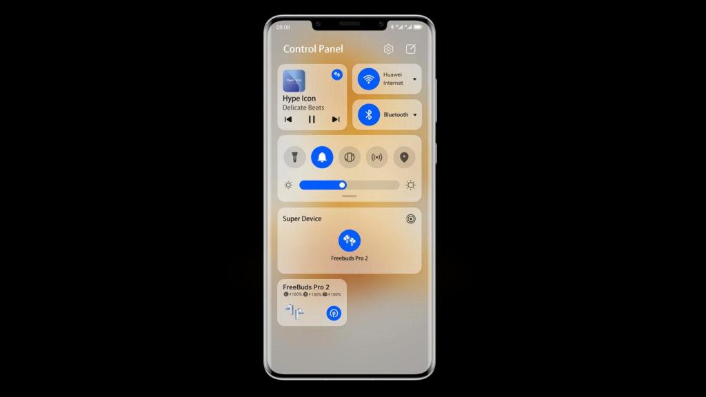 Nuevo centro de control de EMUI 13