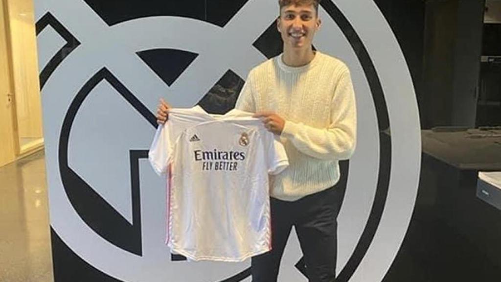 Rafel Obrador en su momento de su fichaje por el Real Madrid