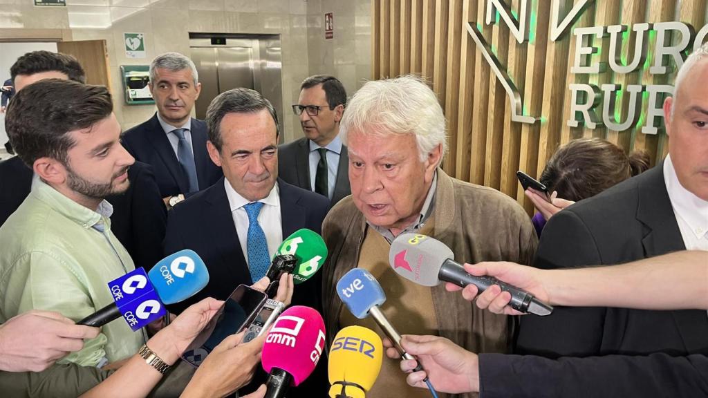 El expresidente del Gobierno Felipe González en Toledo.