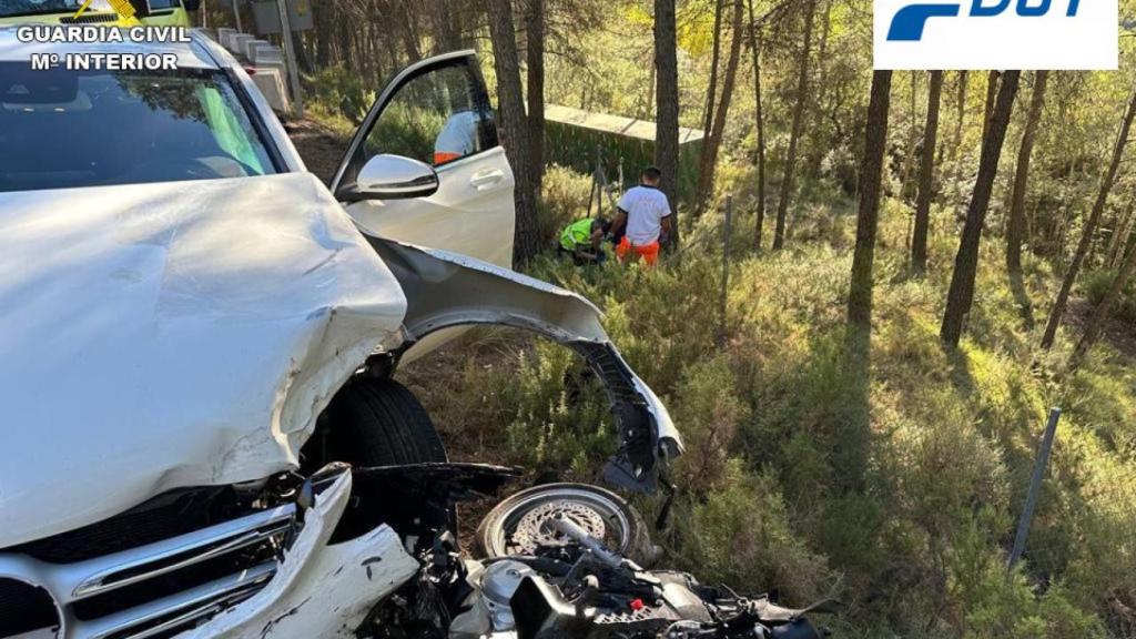 El estado de los vehículos tras el accidente.