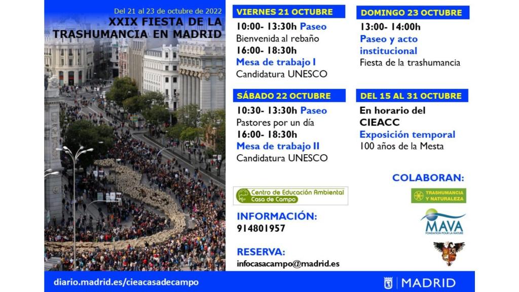 Programa Trashumancia 2022 Madrid