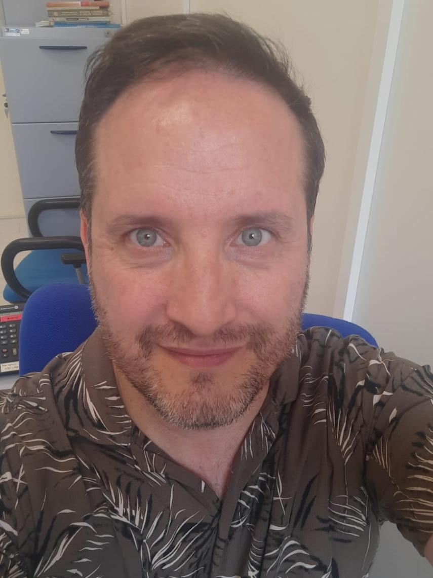 Rubén Calvo, uno de los cuatro concursantes, en la actualidad.