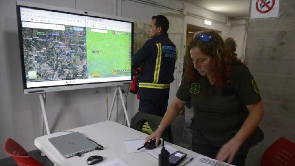 Puesto de mandos para coordinar la búsqueda