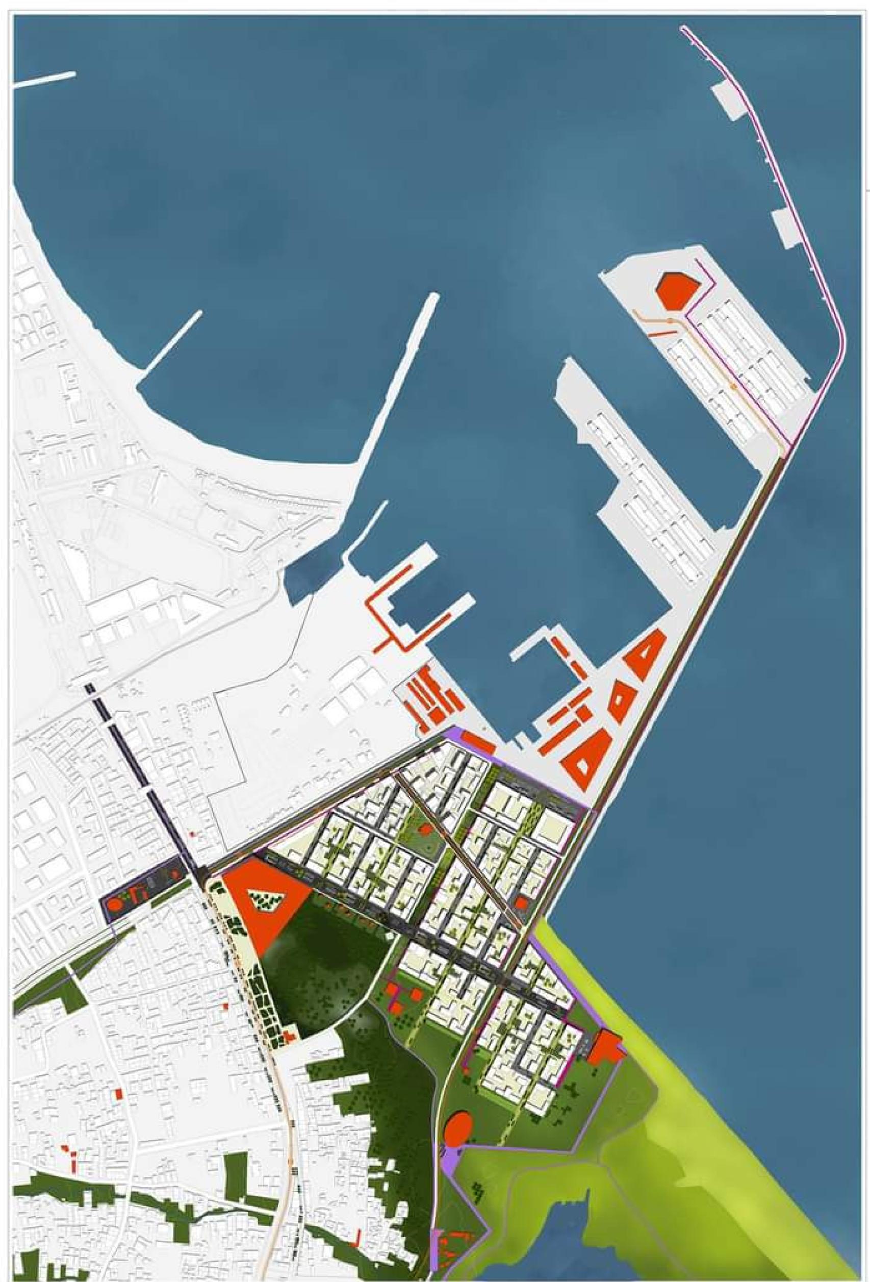 El proyecto de transformación puerto de Beni Ensar, que comparte su muelle y entrada con el de Melilla.