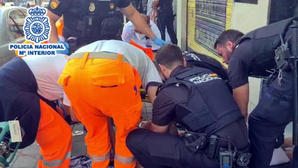 Una de las intervenciones en la calle.