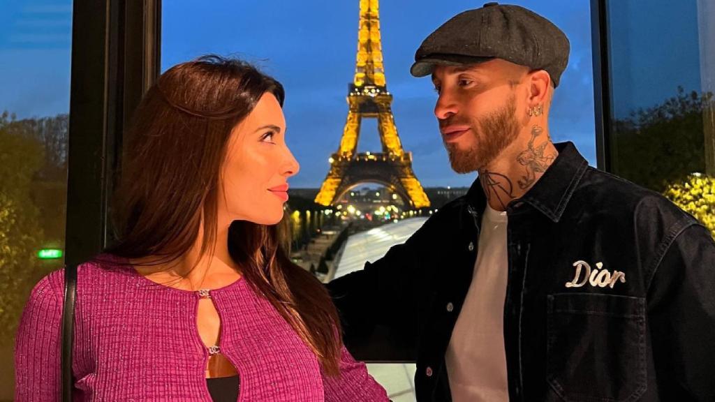 Pilar Rubio y Sergio Ramos en una imagen compartida por la televisiva.