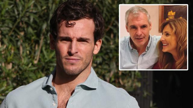 El empresario Íñigo Onieva junto a su expadrastro, José Ignacio de Guadamillas, y su madre, Carolina, en un montaje de EL ESPAÑOL.