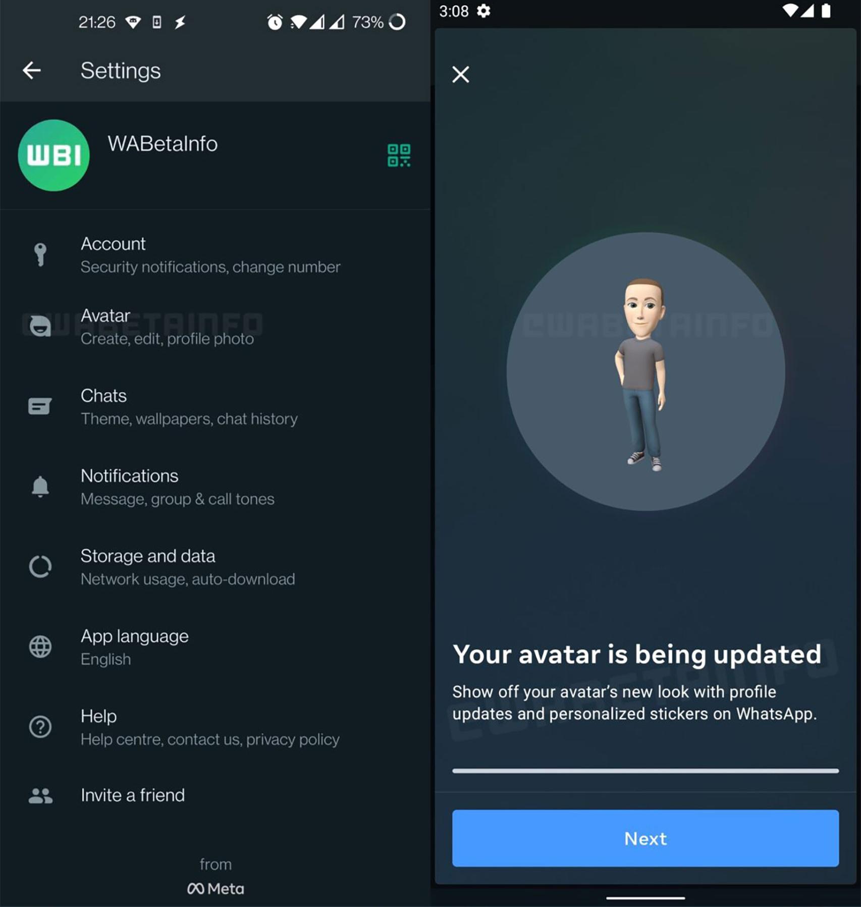 Propia sección en WhatsApp