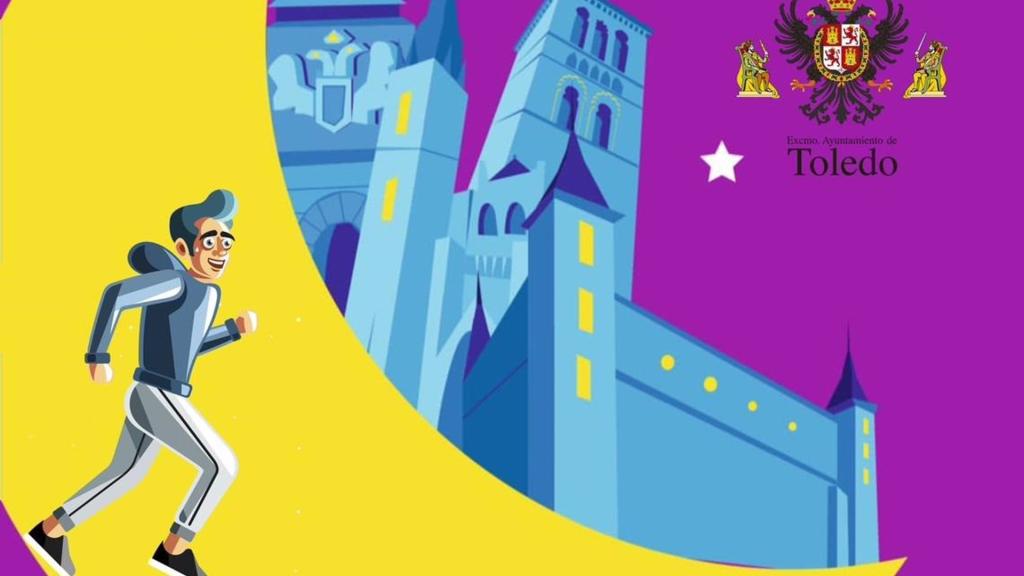 Cartel de la XV Carrera Nocturna de Toledo. Foto: Ayuntamiento de Toledo.
