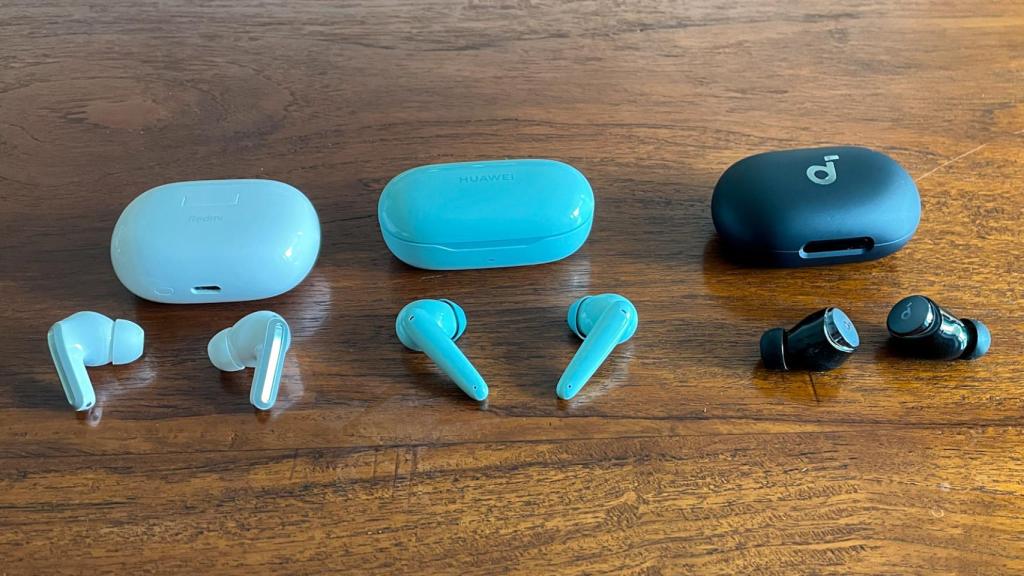 Auriculares de Xiaomi, Huawei y Anker.