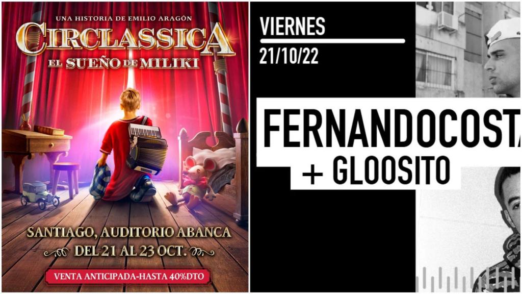 Agenda: ¿Qué hacer en A Coruña, Ferrol y Santiago hoy viernes 21 de octubre?