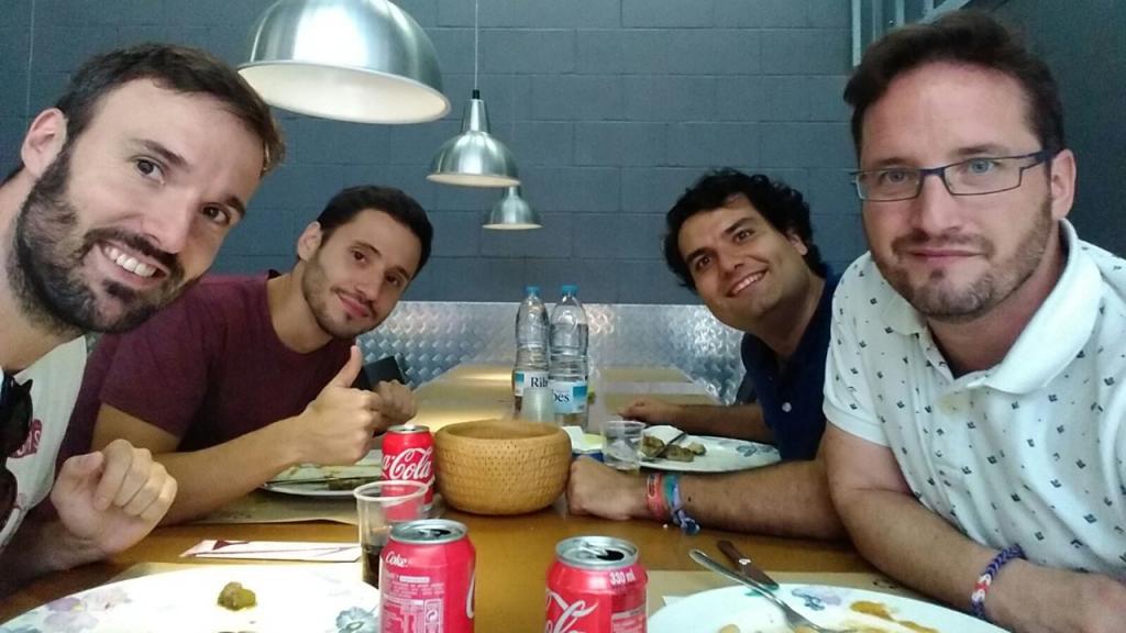 De izquierda a derecha Javi Miralles, Alfredo Mayo, Héctor Miguel y Rubén Calvo, los 4 miembros de los 'RockCampers' de ¡Boom!.