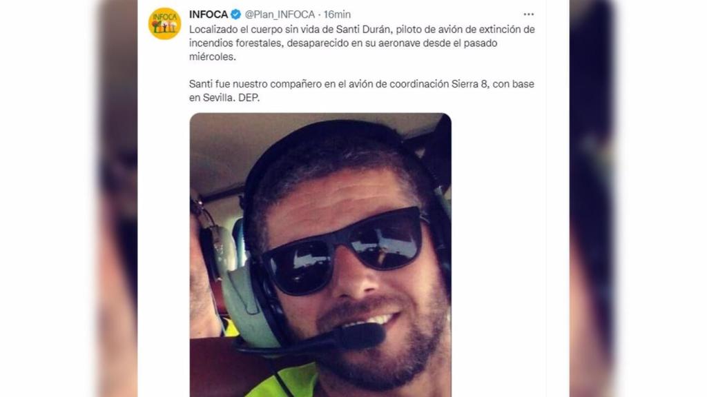 El Gobierno da el pésame a la familia del piloto de la avioneta desaparecida en Ourense