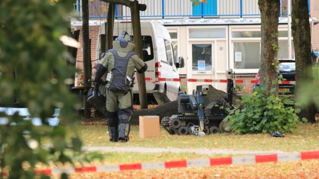 Desactivación de un explosivo en Ámsterdam.