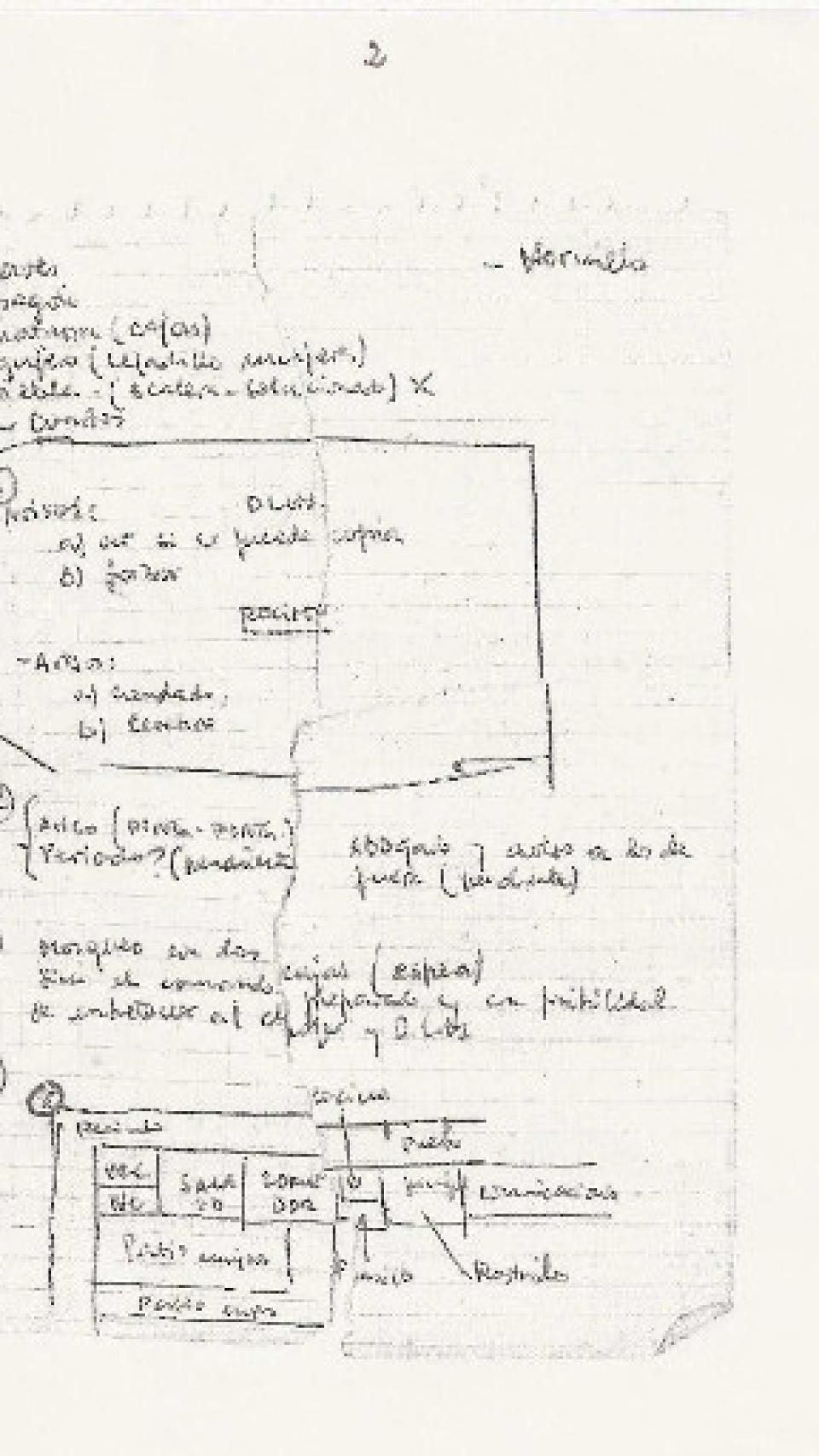 Las notas que tomó Patxi Arana durante aquellos 45 días de intento de fuga.